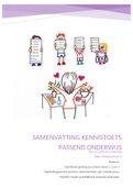 COMPLETE  Samenvatting Kennis Passend Onderwijs