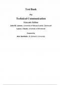 Test Bank For Technical Communication, 16th Edition by John M. Lannon Chapter 1-24