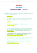 APEA GI NSG 6430 QUESTION AND ANSWER