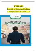 Test Bank For Essentials of Economics 10th Edition by Mankiw. All 24 Chapters  Complete, Verified Edition: ISBN 9780357723166