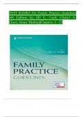 Test Bank - Family Practice Guidelines 6th Edition by Jill C. Cash; Cheryl A. Glass; ‎Jenny Mullen