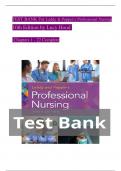 TEST BANK For Leddy & Pepper’s Professional Nursing, 10th Edition by Lucy Hood, Verified Chapters 1 - 22, Complete Newest Vers