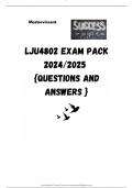 LJU4802 EXAM PACK 2024/2025  {QUESTIONS AND ANSWERS }