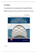 Test Bank For Accounting for Governmental and Nonprofit Entities 19th Jacqueline L Reck, Latest Edition 2024  