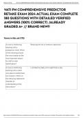 VATI PN COMPREHENSIVE PREDICTOR RETAKE EXAM 2024 ACTUAL EXAM COMPLETE 180 QUESTIONS WITH DETAILED VERIFIED ANSWERS (100% CORRECT) /ALREADY GRADED A+ // BRAND NEW!!