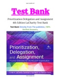 Prioritization Delegation and Assignment 4th Edition LaCharity Test Bank