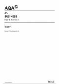 2024 AQA AS-LEVEL BUSINESS PAPER 2 INCLUDING MARK SCHEME