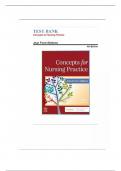 Test Bank - Concepts for Nursing Practice, 4th Edition  (Jean Foret Giddens, 2024)  Chapters 1-57 | All Chapters LATEST