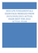 HESI LPN FUNDAMENTALS EXAM PACK-MEREGED FROM 2019/2020/2021 ACTUAL EXAM-BEST FOR 2022 ACTUAL EXAM