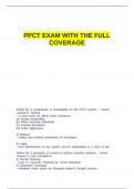 PPCT EXAM WITH THE FULL COVERAGE.