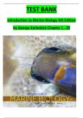 TEST BANK  Introduction to Marine Biology 4th Edition  by George Karleskint Chapter 1 - 20 