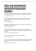 NSG 530 / NSG530 ADVANCED PATHOPHYSIOLOGY EXAM 2. QUESTIONS AND ANSWERS. LATEST VERSION. RATED A. 