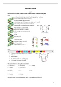 Samenvatting  Moleculaire Biologie