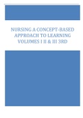 NURSING A CONCEPT-BASED  APPROACH TO LEARNING VOLUMES I II & III 3RD