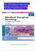 TEST BANK For Medical-Surgical Nursing, Concepts and Practice, 5th Edition (Stromberg, 2023), Verified Chapters 1 - 49, Complete Newest Version