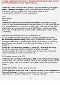 SYSTEM ADMINISTRATION AND IT INFRASTRUCTURE SERVICES WEEK 3 SOFTWARE AND PLATFORM SERVICES QUESTIONS AND ANSWERS GRADED A+