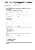 Complete Test Bank Wilkins’ Clinical Assessment in Respiratory Care 7th Edition Heuer Questions & Answers with rationales (Chapter 1-21)