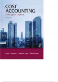 test bank for cost accounting 14th edition by horngren datar and rajan. all 23 chapters covered.