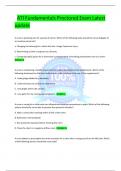 ATI Fundamentals Proctored Exam Latest update A nurse is planning care for a group of clients. Which of the following tasks should the nurse delegate to an assistive personnel? a. Changing the dressing for a client who has a stage 3 pressure injury b. Det