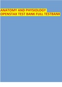 ANATOMY AND PHYSIOLOGY OPENSTAX TEST BANK FULL TESTBANK