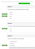 BIOD 171 Final Exam (Latest-2022)/ BIOD171 Final Exam / BIOD 171 Microbiology Final Exam: Essential Microbiology W/ Lab: Portage Learning |Verified Q & A|