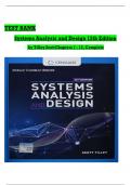 Test Bank for Systems Analysis and Design 12th Shelly Cashman, Gary B. Shelly and Harry J. Rosenblatt