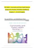 TEST BANK For Community and Public Health Nursing: Evidence for Practice, 3rd Edition by DeMarco, Walsh,  All Chapters 1 to 25 complete Verified editon ISBN:9781975111694