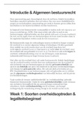 Samenvatting Bestuursrecht (Juridisch juist), Introductie & Algemeen bestuursrecht, samenvatting algemene wet bestuursrecht, 