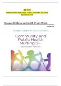 TEST BANK For Community and Public Health Nursing: Evidence for Practice, 3rd Edition by DeMarco, Walsh All 1-25 Chapters Covered ,Latest Edition ISBN 9781975111694