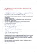  WGU D152 Inclusive Classroom Exam 79 Questions with Verified Answers,100% CORRECT