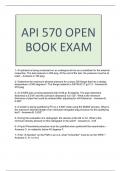 API 570 OPEN BOOK EXAM