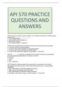 API 570 PRACTICE QUESTIONS AND ANSWERS