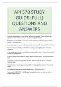 API 570 STUDY GUIDE (FULL) QUESTIONS AND ANSWERS