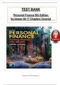 Test Bank for Personal Finance 9th Edition by keown, ISBN: 9780137504152, All 17 Chapters Covered, Verified Latest Edition