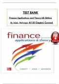 Test Bank for Finance Applications and Theory 6th Edition by Cornett, Adair & Nofsinger, ISBN: 9781264101580, All 20 Chapters Covered, Verified Latest Edition