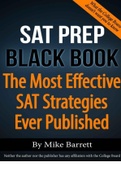 The SAT Prep Black Book “The Most Effective SAT Strategies Ever Published” By Mike Barrett