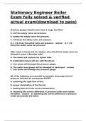 Stationary Engineer Boiler Exam fully solved & verified actual exam(download to pass)