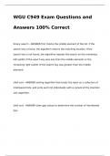 WGU C949 Exam Questions and Answers 100% Correct