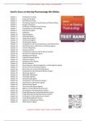 TEST BANK FOR Karch’s Focus on Nursing Pharmacology 9th Edition By Karch- All Chapters(1-60) Latest Complete Guide