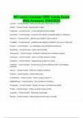 101 most common GRE words Exam With Answers 2024/2025