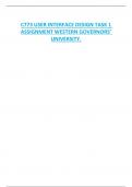 WGU COMBINED C773 USER INTERFACE DESIGN TASK 1  PROJECT PROPOSAL WITH STRATEGIES  EXAM MATERIALS FROM DIFFERENT SOURCES RATED A WESTERN GOVERNORS’ UNIVERSITY