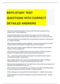 BEFO STUDY TEST QUESTIONS WITH CORRECT DETAILED ANSWERS 