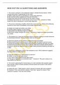 HESI EXIT RN V4 QUESTIONS AND ANSWERS