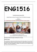 ENG1516 EXAM PORTFOLIO ANSWERS 2024