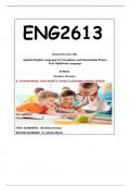 ENG2613 EXAM PORTFOLIO ANSWERS 2024