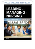 Test Bank for Leading and Managing in Nursing 7th Edition Yoder-Wise