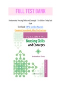 Fundamental Nursing Skills and Concepts 11th Edition Timby Test Bank with Question and Answers, From Chapter 1 to 38