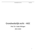 Grondwettelijk Recht, hoorcolleges + notities 