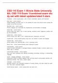  CSD 115 Exam 1 Illinois State University < CSD 115 Exam 1/combined exam study set with latest updates/rated 5 stars