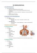 Samenvatting -  Anatomie en fysiologie van de inwendige organen, ademhalingsstelsel